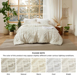 BohoCloud – Tufted Boho Comforter Set with Pillow Shams