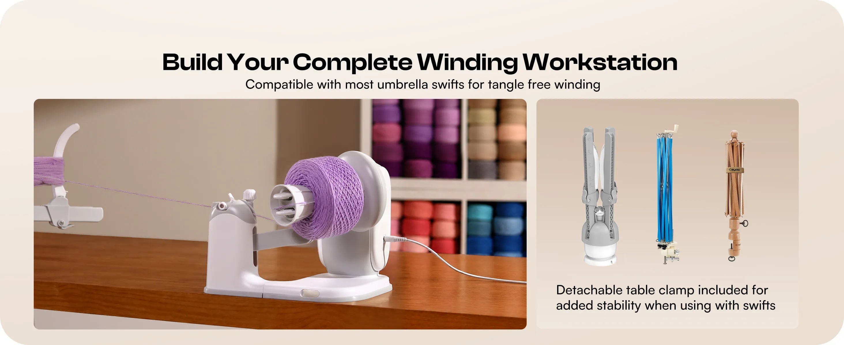 YarnGlide – A1 Pro Max Electric Yarn Winder