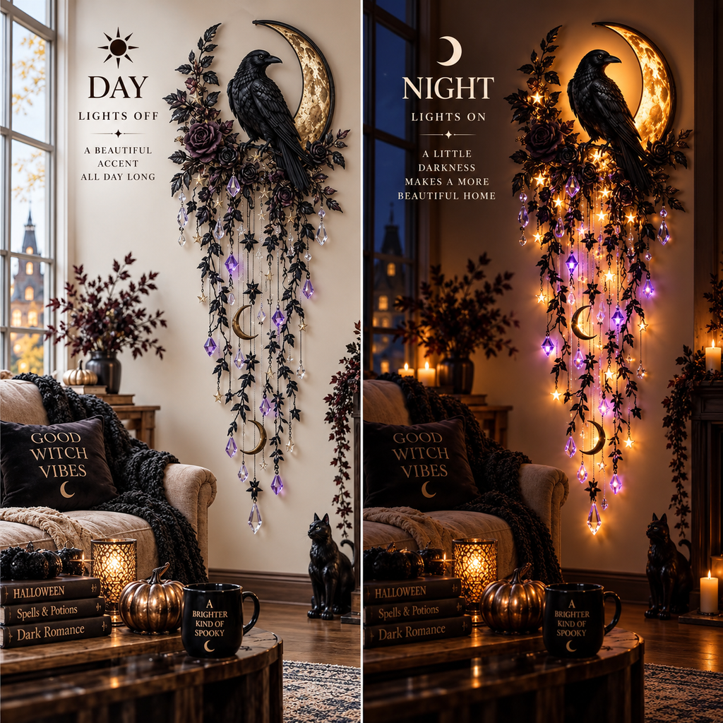 MoonlitCascade – ✨✨ Elegant Halloween Cascade Wall Light