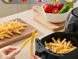 Sopito Electric French Fry Cutter - Stainless Steel Vegetable & Potato Cutter (Multifunctional Vegetable Cutter) Timesaver Tool with 3 Interchangeable Blades for Crispy Fries, Carrots Kitchen Gadgets Modern Kitchenware Cooking