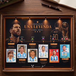LegendFrame – Lionel Messi “Una Leyenda” World Cup Career Display (2006–2026)