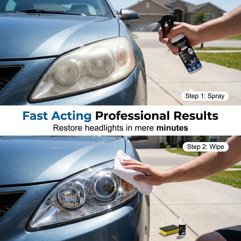 ClearBeam Headlight Restorer – Oxidation & Yellowing Removal Polish Kit
