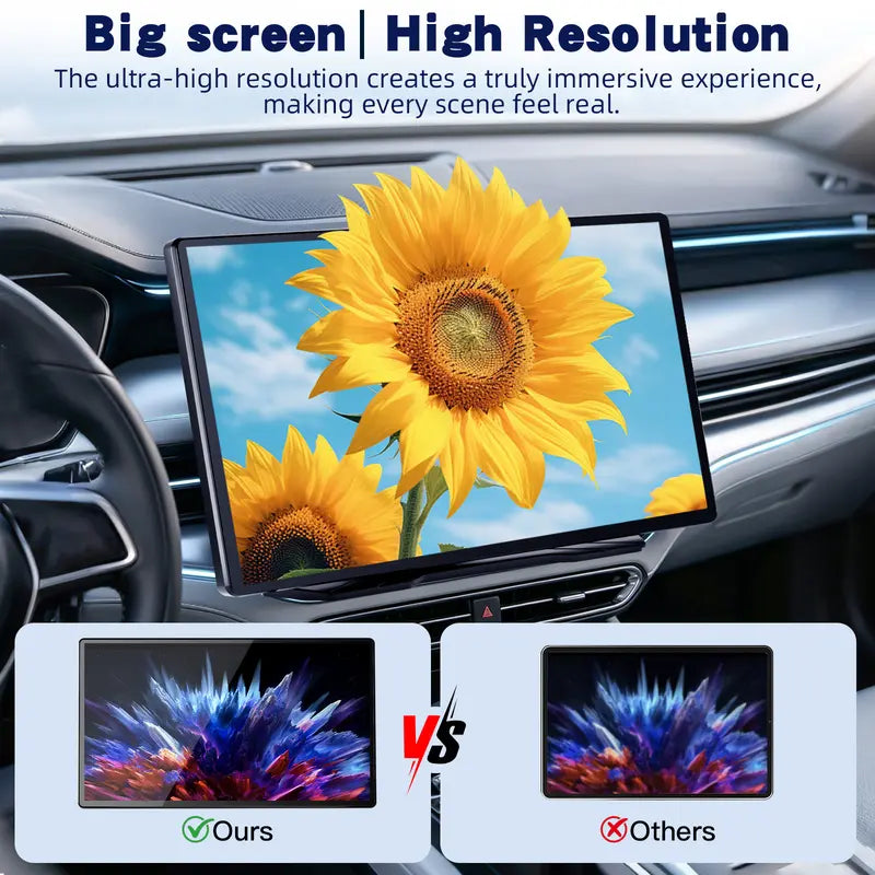 DashLink – 9" Wireless CarPlay & Android Auto Portable Touchscreen with GPS, Mirror Link, Voice Control & Rearview Camera Support