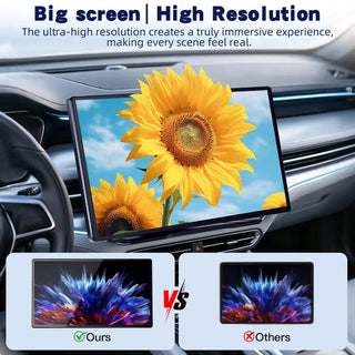 DashLink – 9" Wireless CarPlay & Android Auto Portable Touchscreen with GPS, Mirror Link, Voice Control & Rearview Camera Support