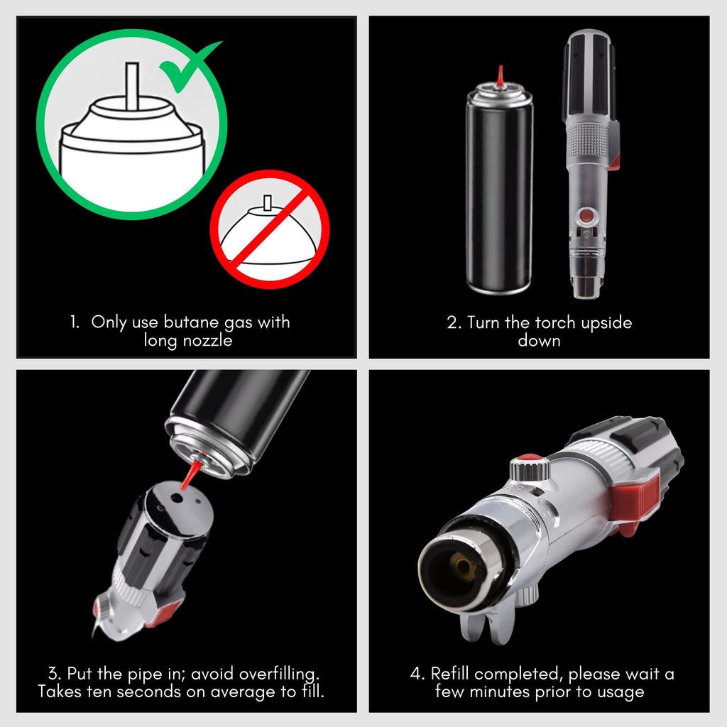 SaberFlame – Lightsaber-Style Refillable Butane Torch Lighter
