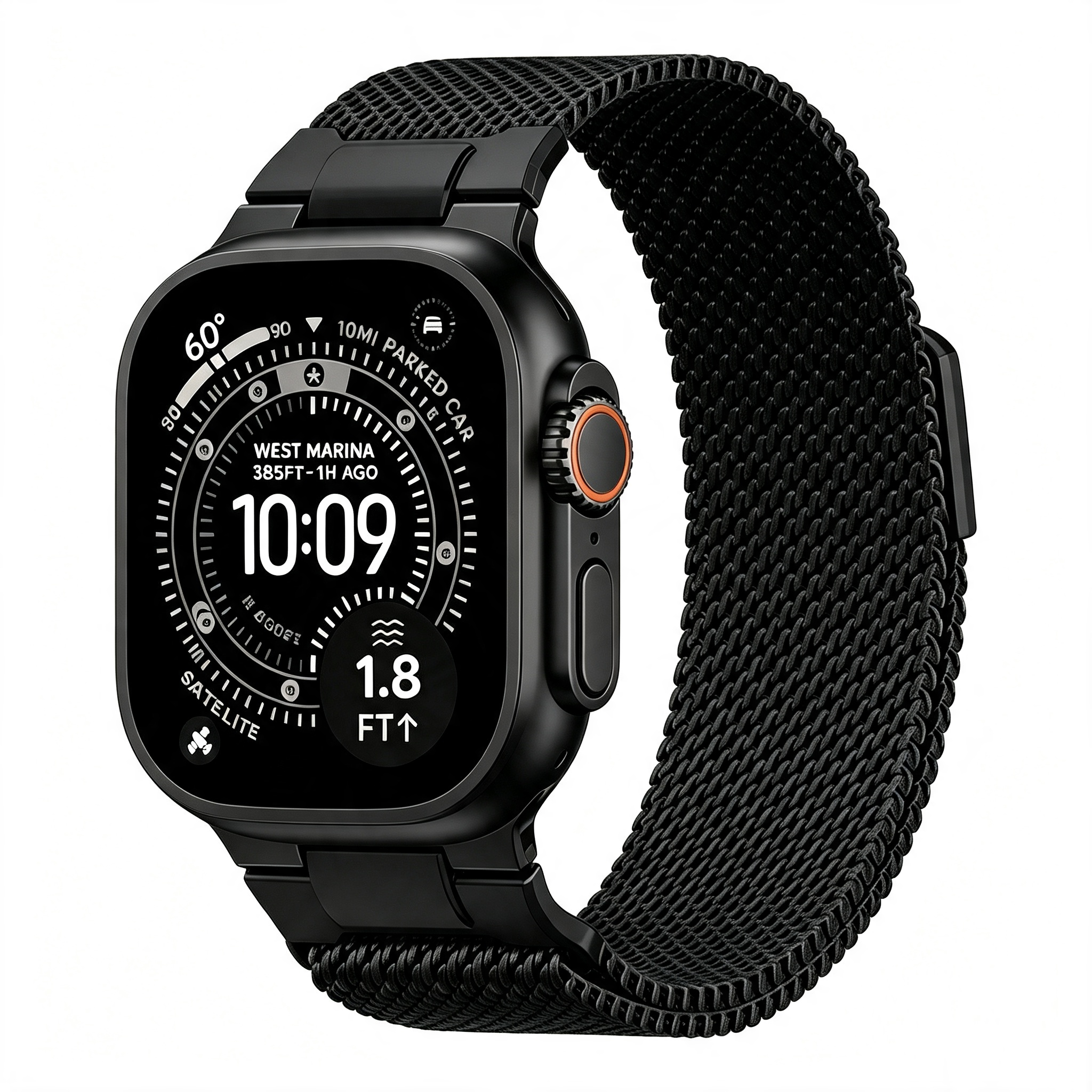 MechaMesh – Magnetic Milanese Loop Band for Apple Watch