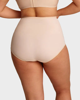 CrossSculpt Briefs – High-Waist Cross Tummy Control Panties, Plus-Size Multi-Pack