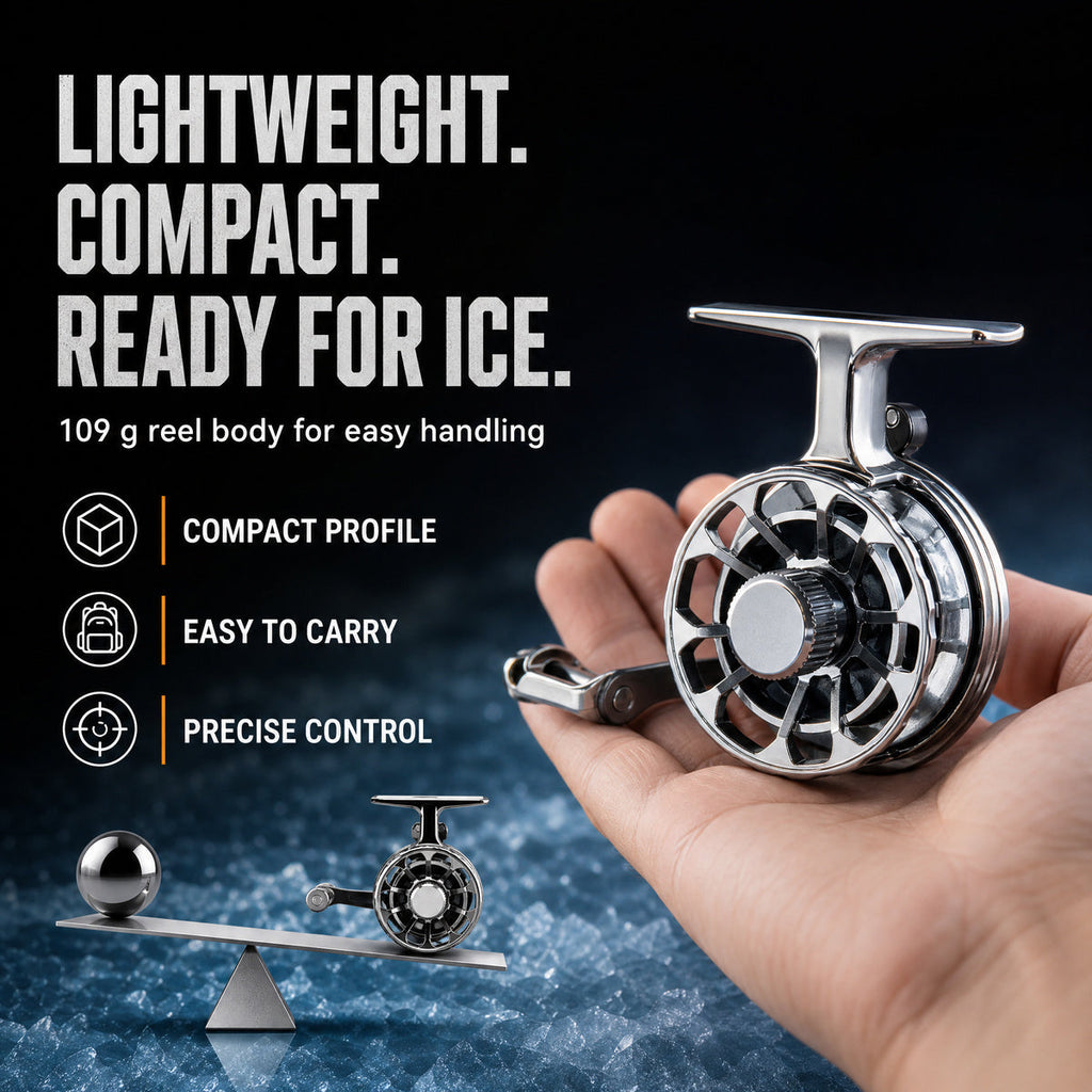 ✨FrostSpool – Metal-Plated Ice Fishing Reel