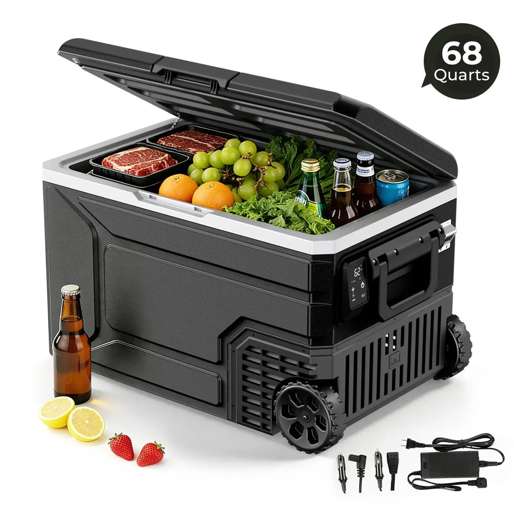 FrostRover – Portable 12V/24V Car Refrigerator Freezer, 42/53/68 Quart