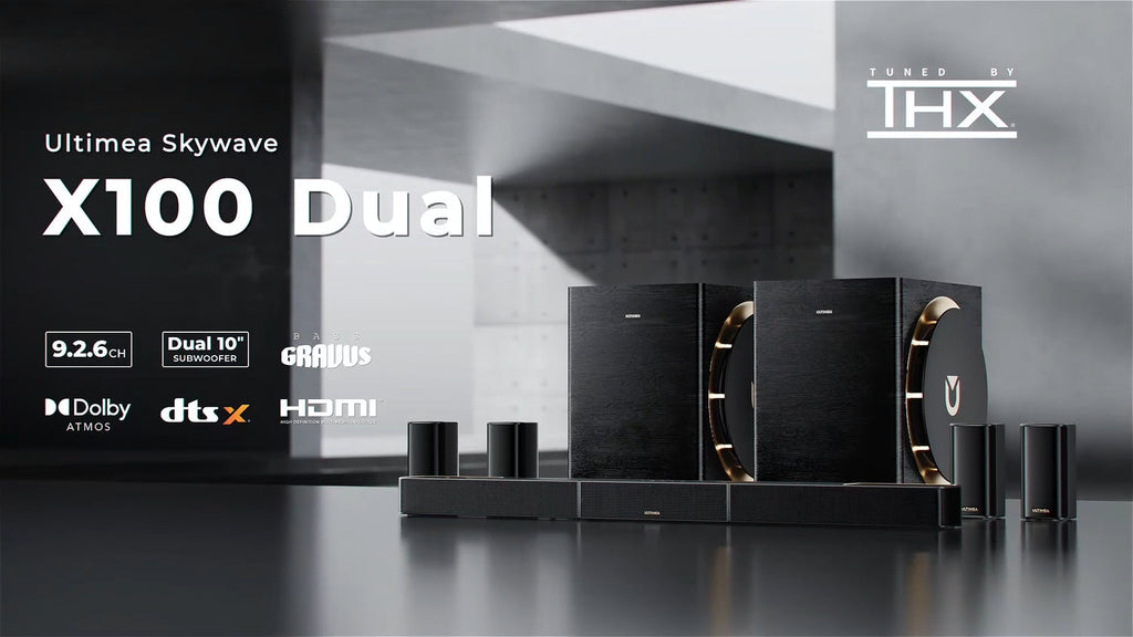 SkyWaveDual – 9.2.6 Dolby Atmos Wireless Surround Soundbar System with Dual 10" Subwoofers