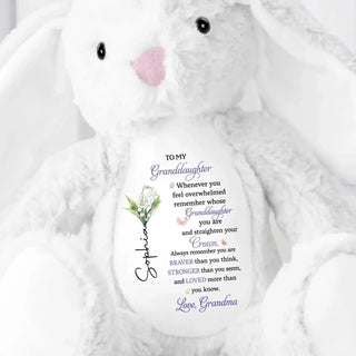 BraverBunny – Personalized Granddaughter Keepsake Plush