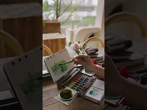 PleinAirKit – Portable Empty 24-Well Watercolor Palette Set