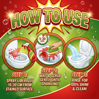 StainBlitz – Foaming Bathroom Cleaner for Tough Toilet & Sink Stains