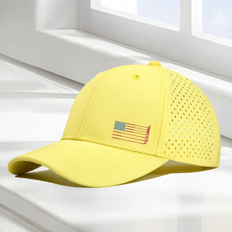 BreezeRound – Quick-Dry Perforated Golf Trucker Cap, Breathable & Adjustable