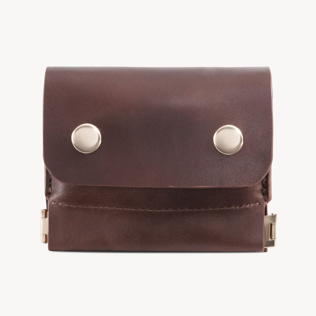 SnapPurse – Vintage Genuine Leather Spring-Open Short Wallet