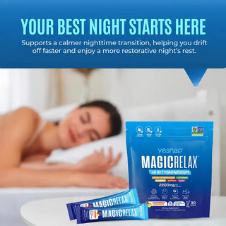 MagicRelax – 8-in-1 Magnesium Curve Lift Drink Mix for Natural Breast Firming & Perkiness Support