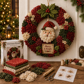 PokeBloom – 🔥🔥🎄 3D Fabric Poke Wreath DIY Kit