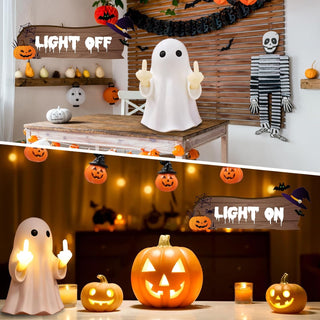 GrudgeGlow – Middle Finger Ghost Wall Night Light