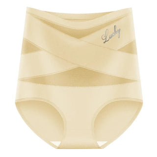CrossSculpt Briefs – High-Waist Cross Tummy Control Panties, Plus-Size Multi-Pack