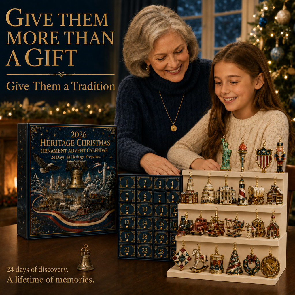 HeritageCountdown – 2026 America 250th Anniversary Christmas Advent Calendar with 24 Decorative Designs