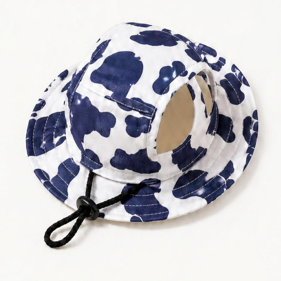 PawShade – Adjustable Wide-Brim Sun Bucket Hat for Dogs & Cats