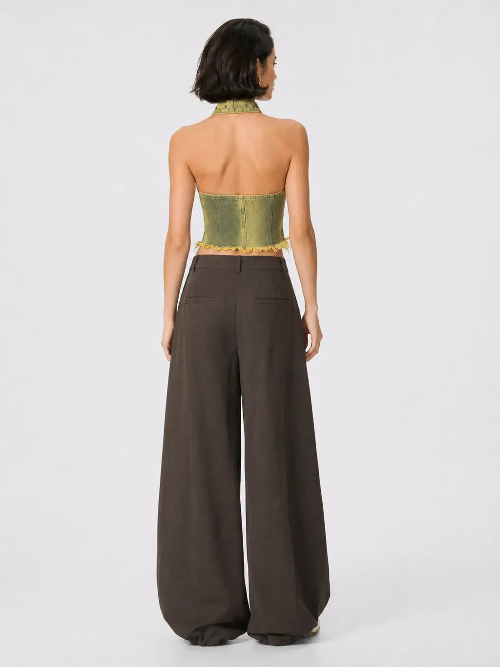 HaloBuckle – Buckle Halter Top & Balloon-Pant Set