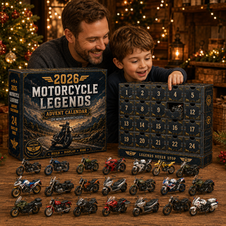 🎁 MotoCountdown – 2026 Motorcycle Legends Advent Calendar: 24 Days, 24 Mini Motorcycles, 24 Legendary Rides