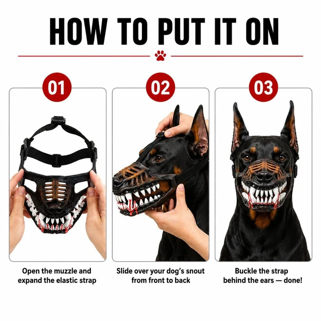 FangFright – 🎃🔥🐶 Hell Hound Monster Dog Muzzle