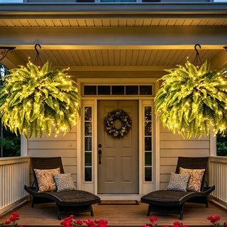 💛GlowFern – 🌿 Glowing Boston Ferns with Lights, Zero Watering, Zero Maintenance