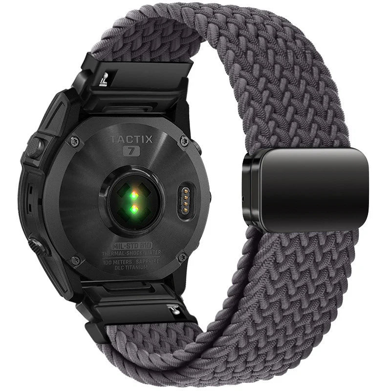 MagWeave – Magnetic Buckle Stretch Nylon Band for Garmin QuickFit 20/22/26mm