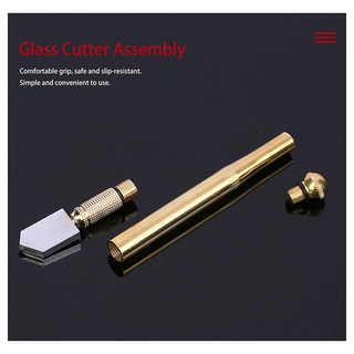GlassGlide – Diamond Head Glass Cutter for 3–15mm Glass & Mirrors, Heavy-Duty Steel Blade🛠️
