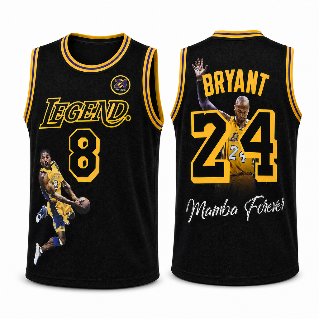 MambaLegend – Mamba Forever #8 #24 Basketball Tribute Jersey