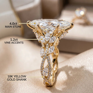 MarquiseMagic – 🔥 Vintage Marquise-Cut Vine Ring That Elongates Your Fingers
