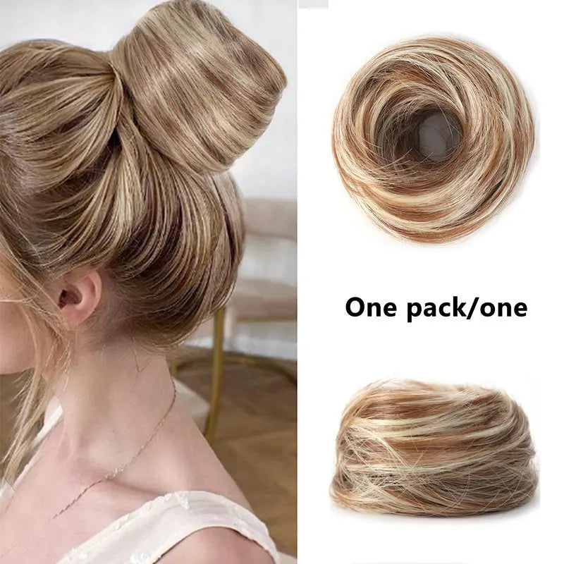 BunBloom – Synthetic Messy Bun Scrunchie Hair Piece for Instant Volume and a High Crown💇‍♀️