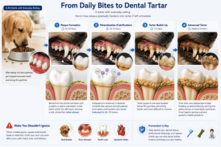 Pet dental plaque and tartar formation guide