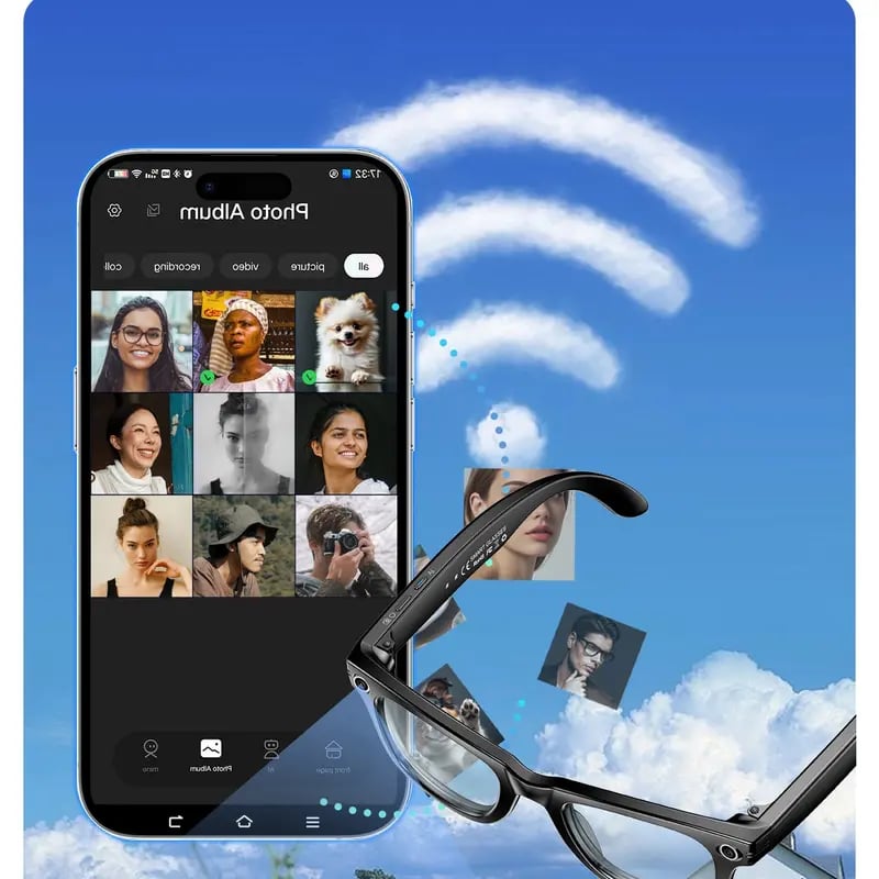 LinguaLens – Smart AI Camera & Real-Time Translation Bluetooth Glasses