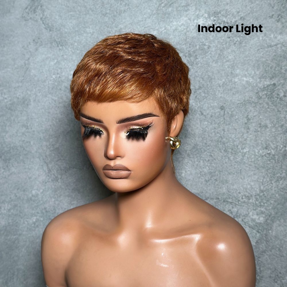 PixieLuxe – Full Lace Pixie Cut Wig in 100% Human Hair