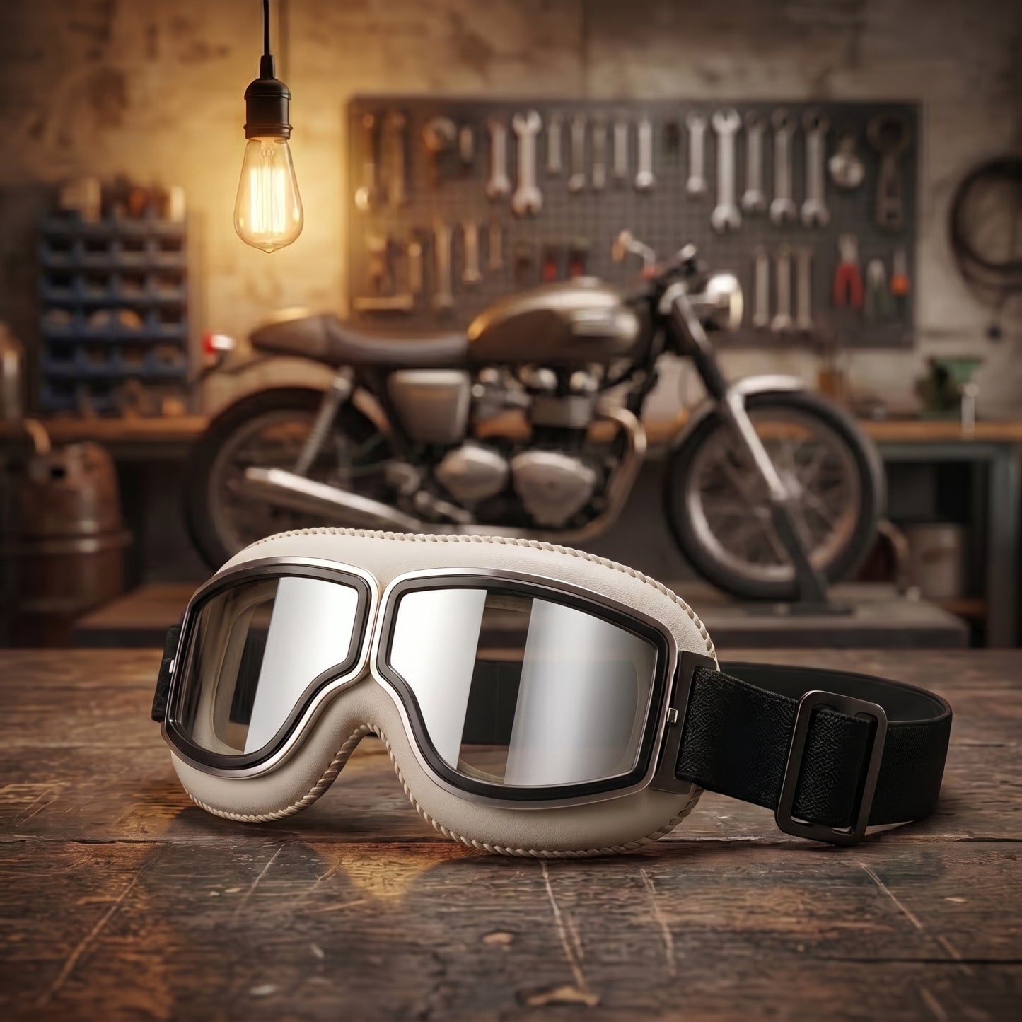 🔥 OTG Vintage Motorcycle Goggles (Fits Over Glasses)