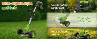 itoolmax 3 in 1 cordless grass trimmer ultra lightweight