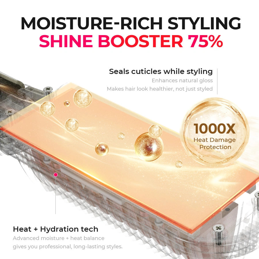 SilkFlip – 2-in-1 Hair Straightening Comb & Flat Iron