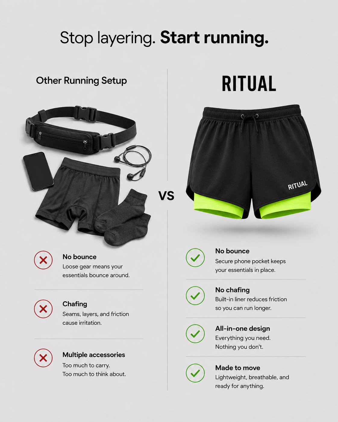 AeroStride – 2-in-1 Running Shorts with Compression Liner & Phone Pocket