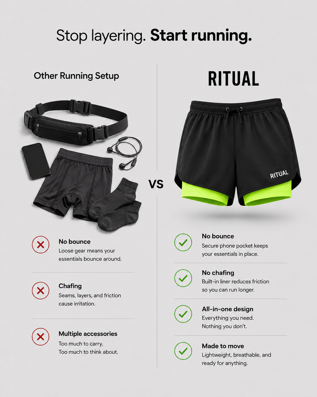 AeroStride – 2-in-1 Running Shorts with Compression Liner & Phone Pocket