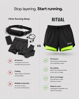 AeroStride – 2-in-1 Running Shorts with Compression Liner & Phone Pocket