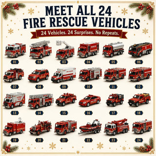 FleetCountdown – 24-Day Toy Vehicle Advent Calendar in Four Themed Fleets