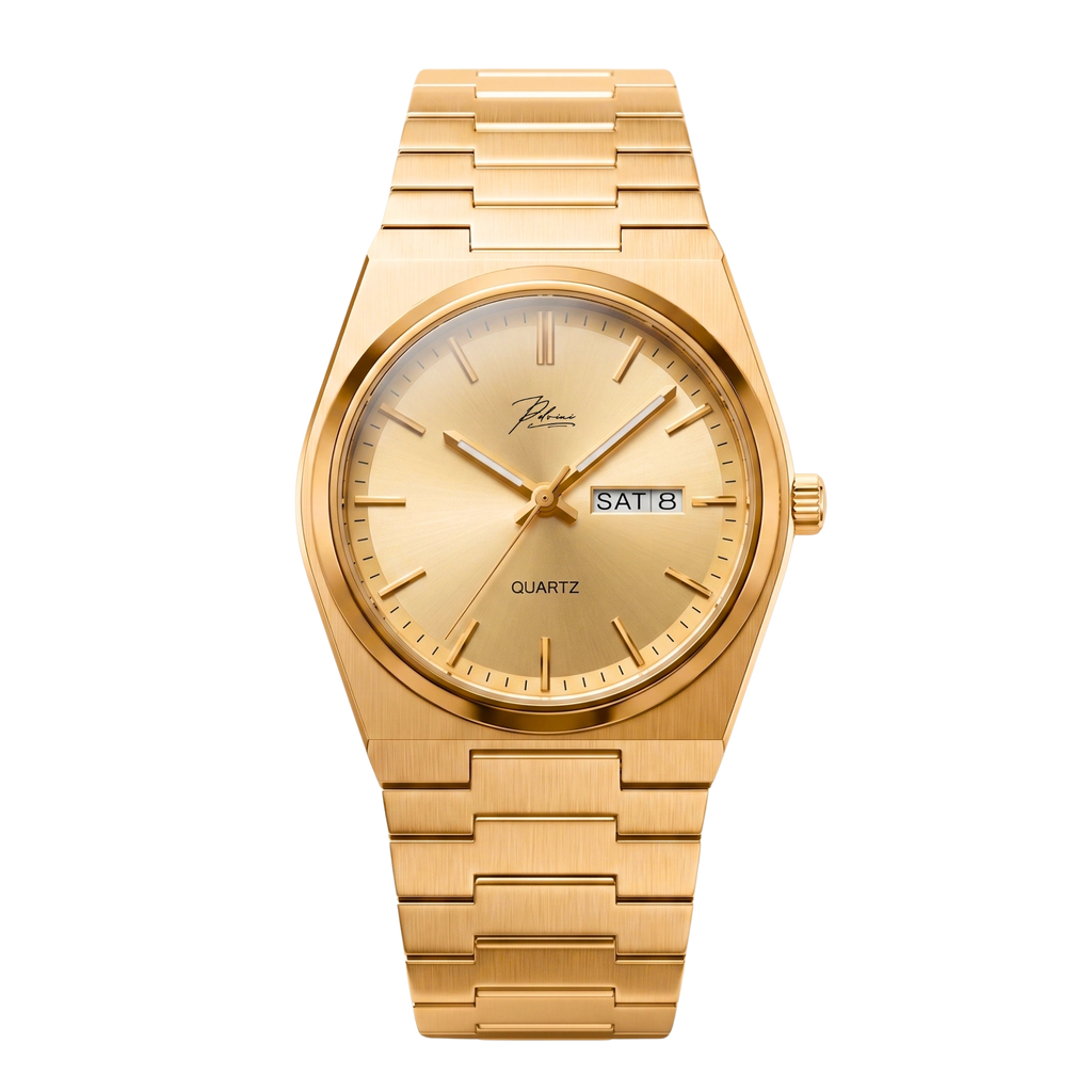 VittorioEdge – Stainless Steel Day/Date Quartz Watch