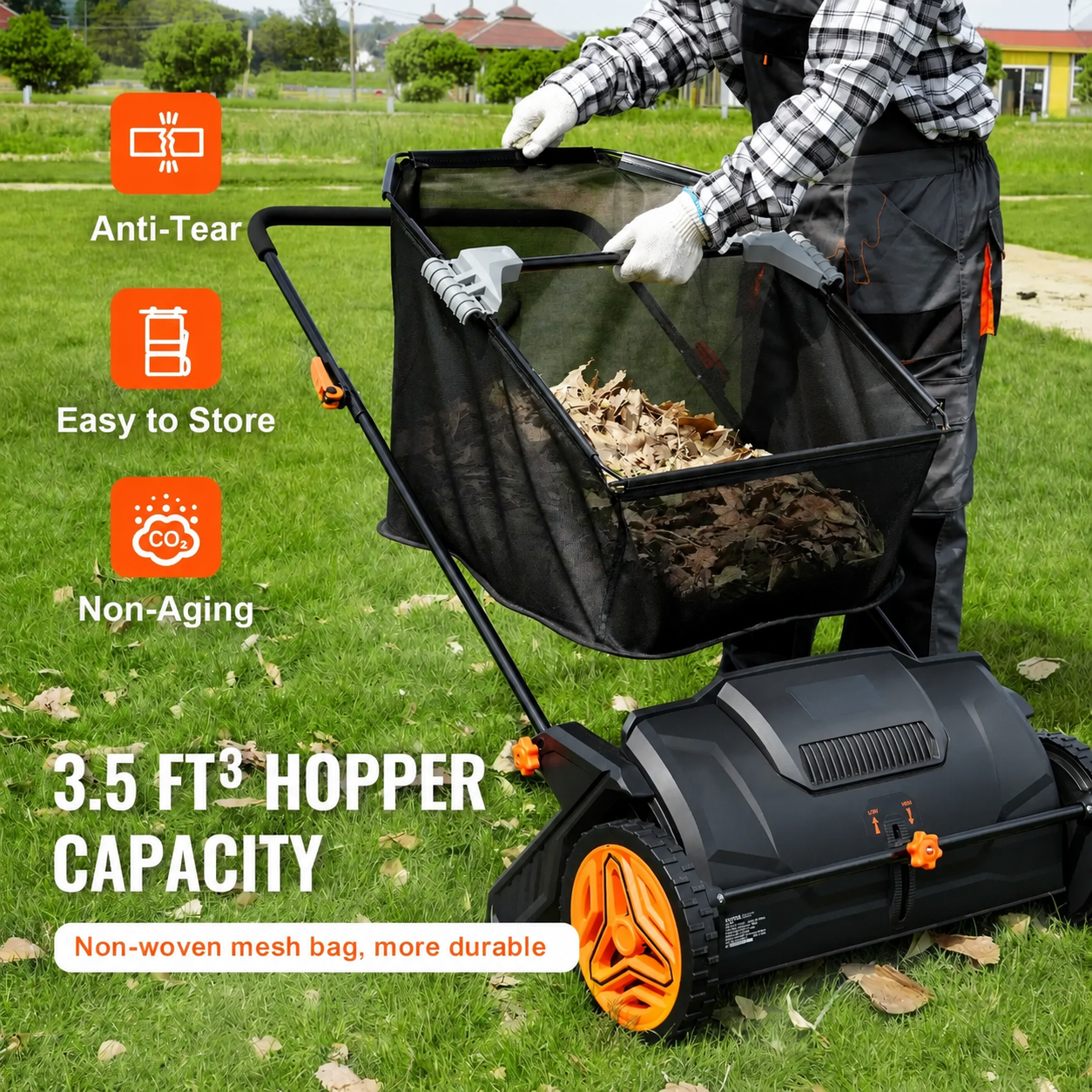 YardSweep – 🔥 Push Lawn Sweeper & Leaf Collector 🌿
