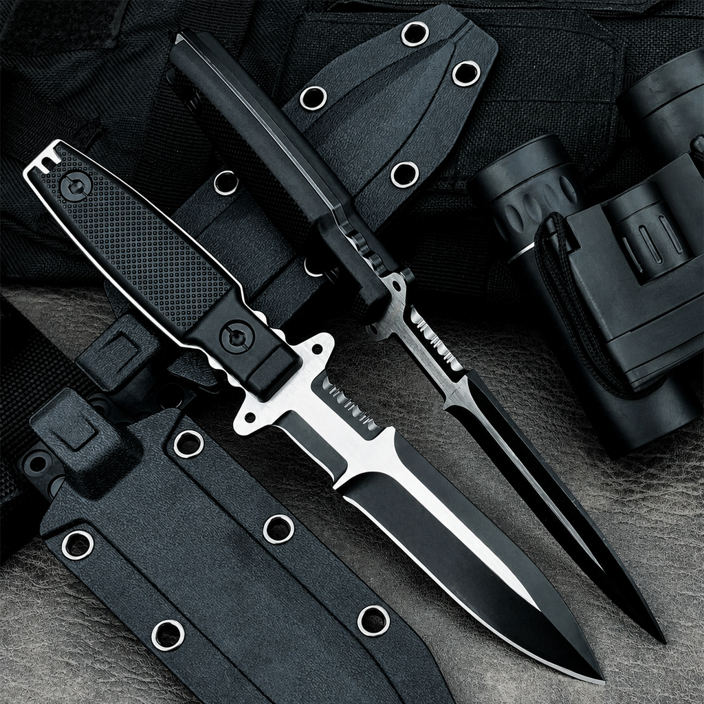 EdgeForge – Tactical Portable Outdoor Knife with Kydex Sheath