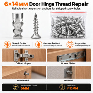 HingeRevive – 🔥🔩 Industrial Short Expansion Screw Repair Kit