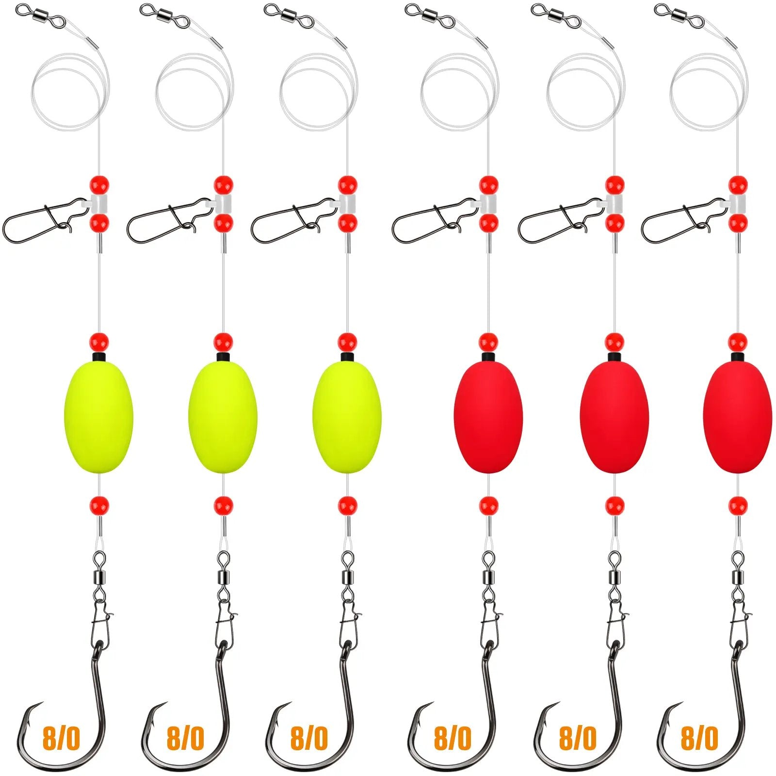 ⭐🎣 SurfSnare – Pre-Tied Saltwater Fish Finder Surf Fishing Rigs (6 Pack)