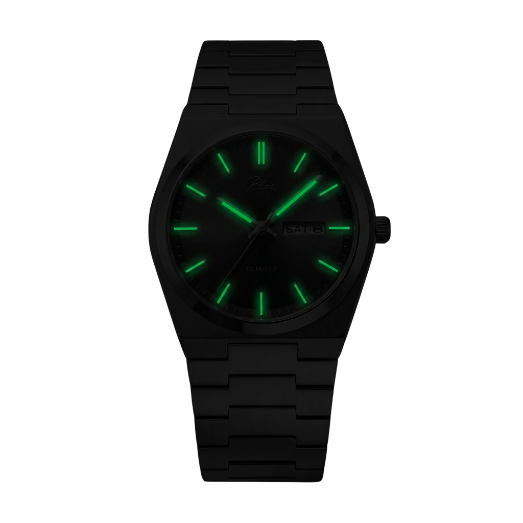 VittorioEdge – Stainless Steel Day/Date Quartz Watch